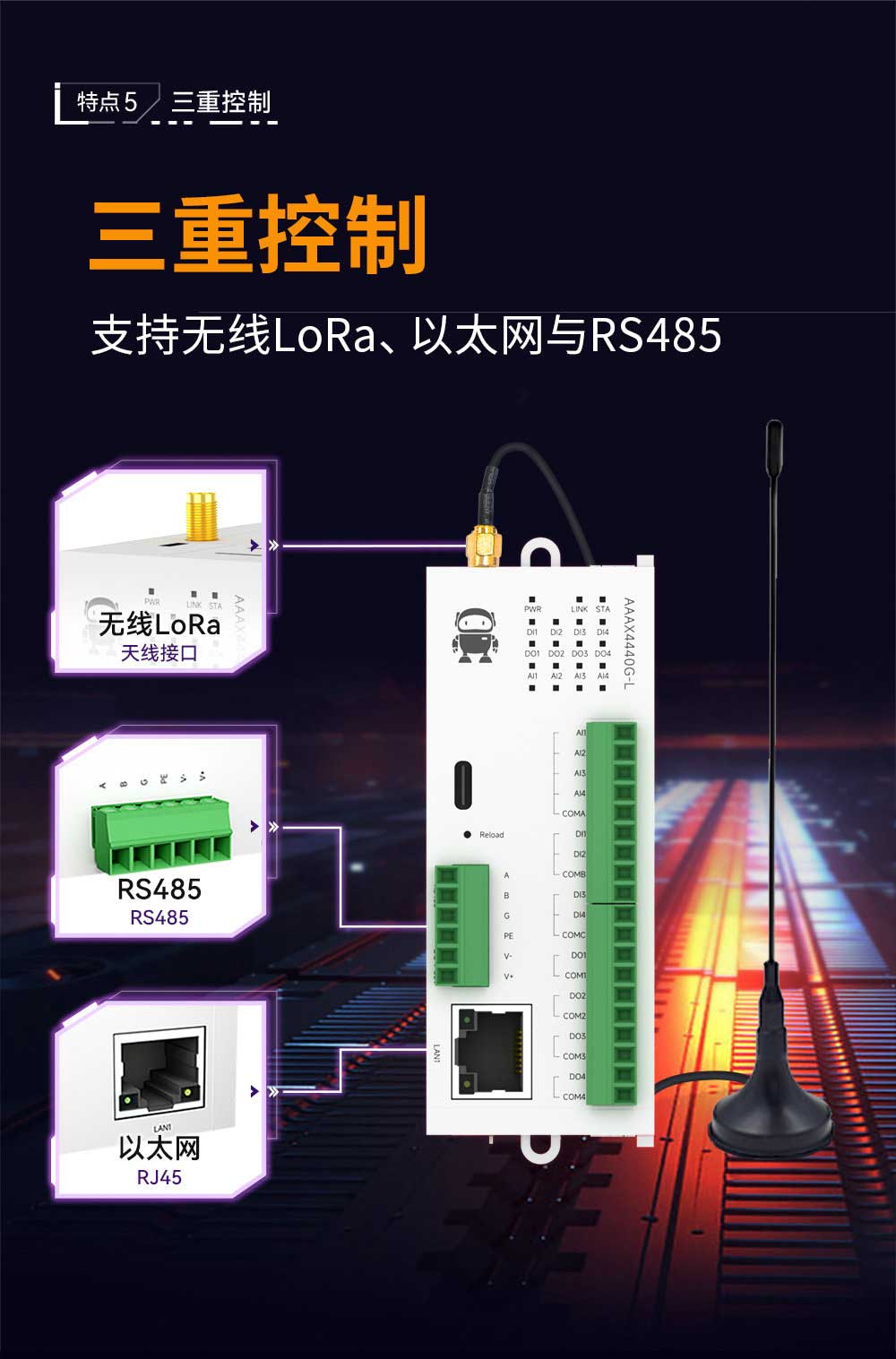 900頻段LoRa分布式遠程IO模塊 (8)